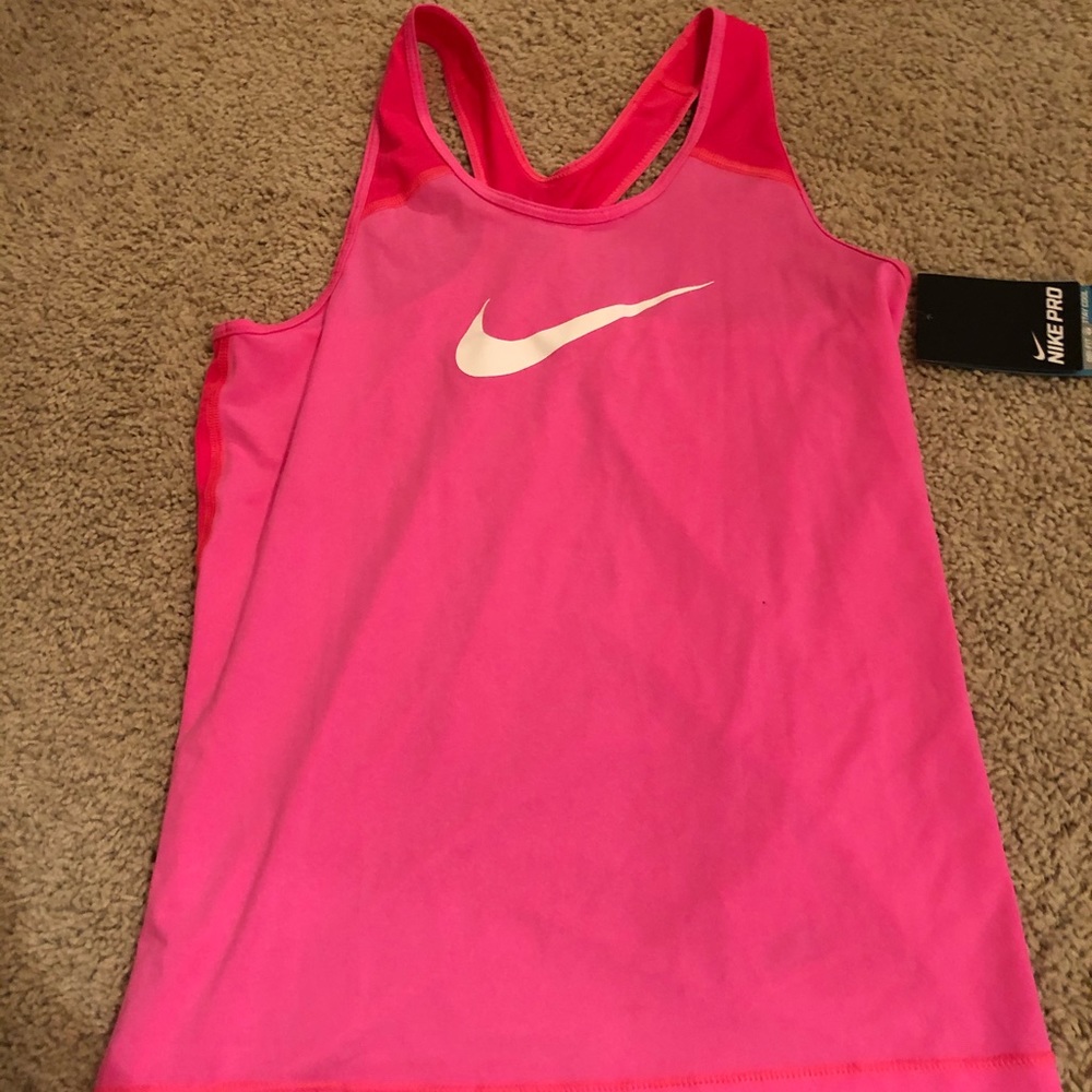 hot pink nike tank top